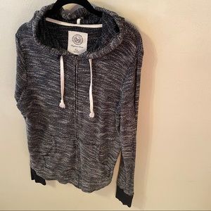 Heathered Boyfriend Hoodie Zip Up